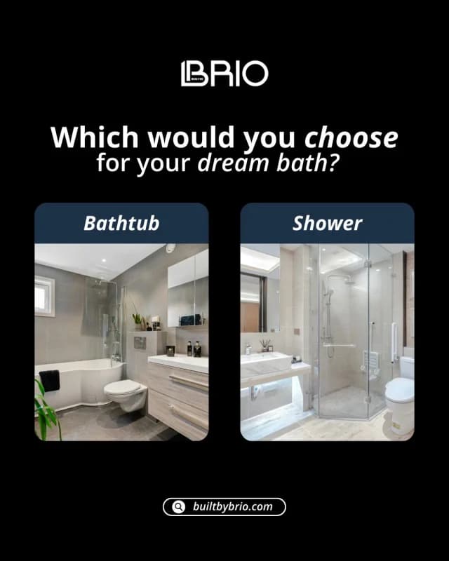 Bathtub or shower: Which suits your lifestyle best?
