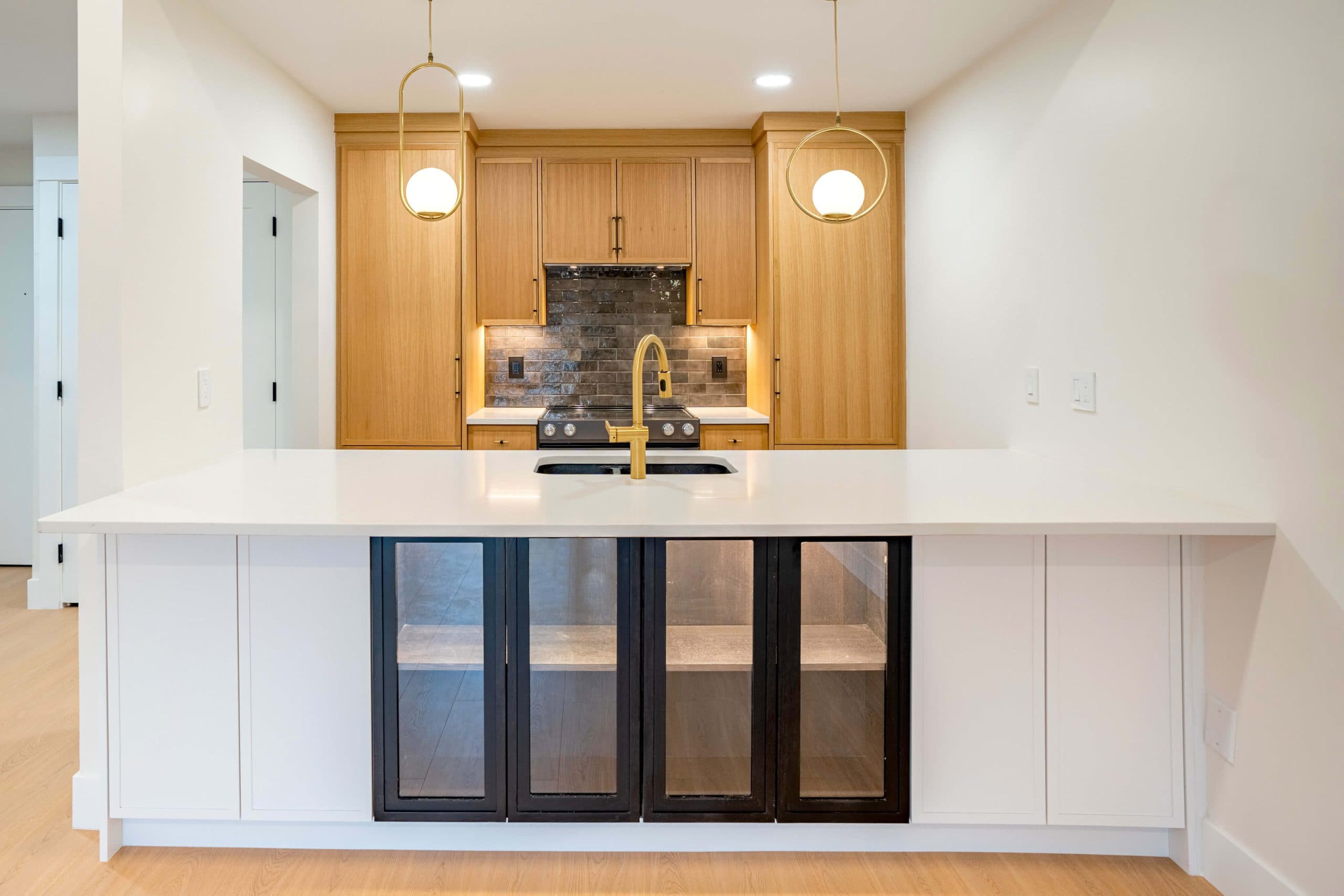 Stunning basement remodel by BRIO Construction