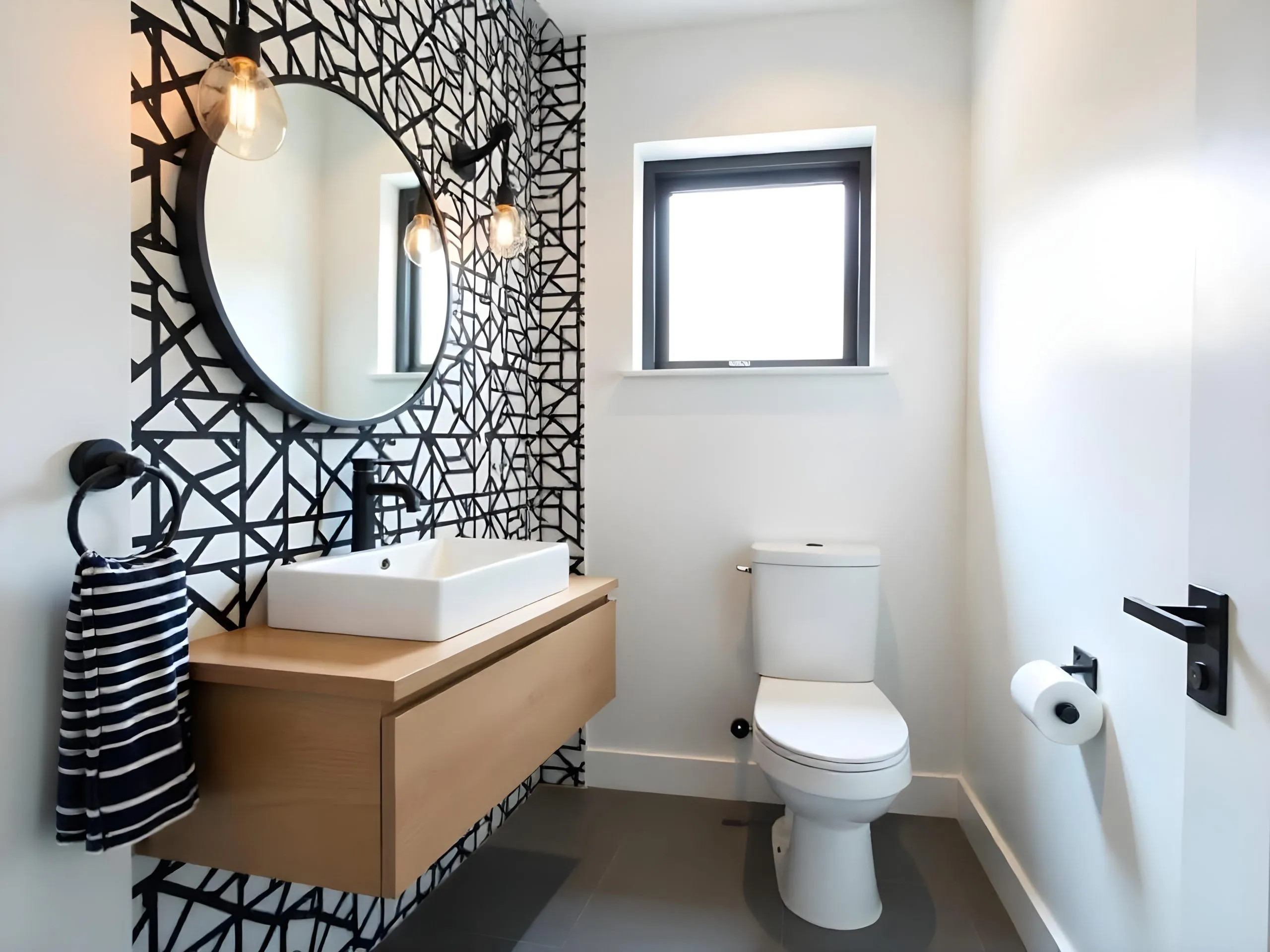 Modern bathroom renovation by BRIO Construction